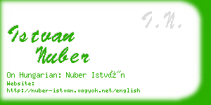 istvan nuber business card